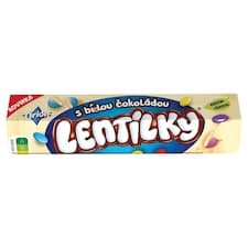 ORION LENTILKY Dražé z bílé čokolády 34g