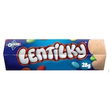 ORION LENTILKY Dražé z mléčné čokolády 28g