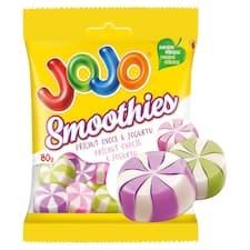 JOJO Smoothies želé bonbóny s jogurtovo-ovocnými příchutěmi 80g