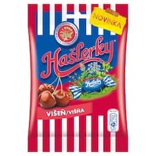 Hašlerky Višeň bonbóny s příchutí bylin mentolu a višní 90g