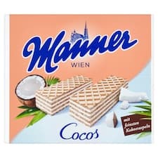 Manner Křupavé oplatky s kokosovou krémovou náplní 75g