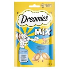 Dreamies Doplňková strava se sýrem a lososovou příchutí 60g