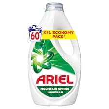 Ariel Tekutý Prací Prostředek Mountain Spring Universal, 2.7l, 60 Praní