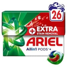 Ariel Allin1 PODS Kapsle Na Praní +Mimořádná Účinnost Při Odstraňování Skvrn, 26 Praní
