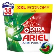 Ariel Allin1 PODS Kapsle Na Praní +Mimořádná Účinnost Při Odstraňování Skvrn, 38 Praní