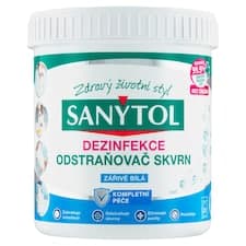 Sanytol Odstraňovač skvrn dezinfekce zářivě bílá 450g