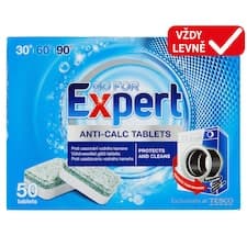 Go for Expert Prostředek proti usazování vodního kamene v pračce tablety 50 ks 800g