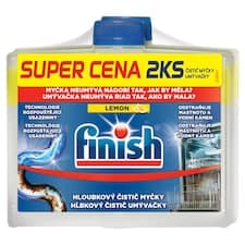 Finish Lemon hloubkový čistič myčky 2 x 250ml
