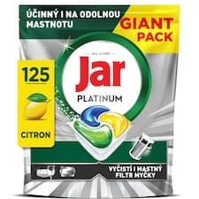 Jar Platinum Kapsle Do Automatické Myčky Nádobí Vše V Jednom Lemon, 125 Ks