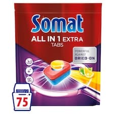 Somat All in 1 Extra Lemon & Lime tablety do automatické myčky na nádobí 75 ks 1245g