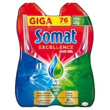 Somat Excellence Duo gel do myčky na mytí nádobí 2 x 684ml