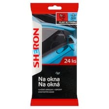 Sheron Vlhčené ubrousky na okna 24 ks