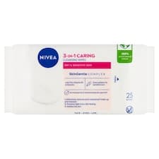 Nivea Pečující čisticí pleťové ubrousky 3 v 1 25 ks