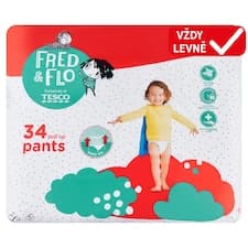 Fred & Flo Plenkové kalhotky 6 XL +15 kg 34 ks