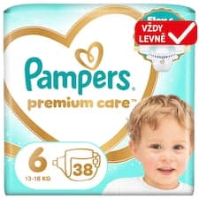 Pampers Premium Care Velikost 6, 38 Plenek, 13kg-18kg