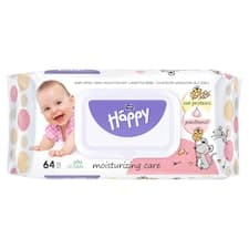 Bella Baby Happy Vlhčené ubrousky s ovesnými proteiny a panthenolem 64 ks
