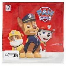 Decorata Party Paw Patrol ubrousky 2-vrstvé 33 x 33 cm 20 ks