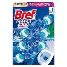 Bref Color Auto Active Eucalyptus tuhý WC blok 3 x 50g