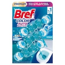 Bref Color Auto Active Ocean tuhý WC blok 3 x 50g