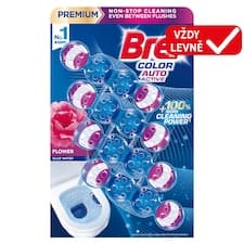 Bref Color Auto Active Flower tuhý WC blok 4 x 50g