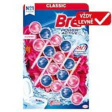 Bref Power Active Flower tuhý WC blok 4 x 50g