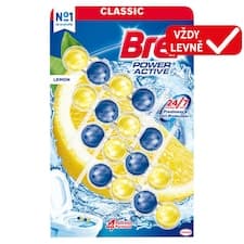 Bref Power Active Lemon tuhý WC blok 4 x 50g