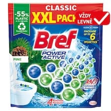 Bref Power Active Pine tuhý WC blok 6 x 50g (300g)