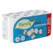 Tento Family Cotton Whiteness toaletní papír 2 vrstvy 16 rolí