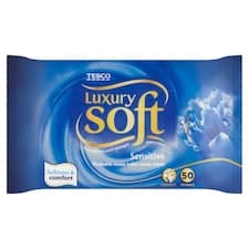 Soft Luxury Sensitive vlhčený toaletní papír pro citlivou pokožku 50 ks