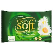 Soft Luxury Camomile vlhčený toaletní papír s heřmánkem 50 ks