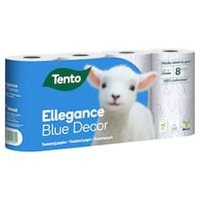 Tento Ellegance Blue Decor toaletní papír 3 vrstvy 8 rolí
