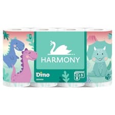 Harmony Dino Edition toaletní papír 3 vrstvy 8 ks