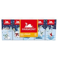 Harmony Bob a Bobek Soft Prima papírové kapesníky 3 vrstvy 10 x 10 ks
