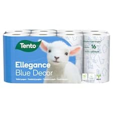 Tento Ellegance Blue Decor toaletní papír 3 vrstvy 16 rolí