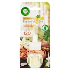 Air Wick Essential Oils Tekutá náplň do elektrického přístroje santalové dřevo a vanilka 19ml