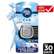 Ambi Pur April Fresh Lenor Osvěžovač Vzduchu Do Auta, Náhradní Náplň - Klip 1 ks