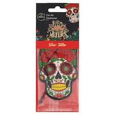 Aroma Car Dia de los Muertos Silver Tattoo osvěžovač vzduchu 1 ks