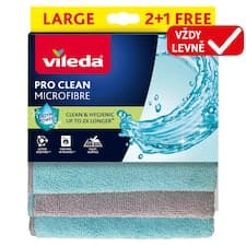 Vileda Pro Clean univerzální utěrka z mikrovlákna 3 ks