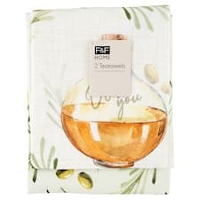 F&F Home Olive utěrka 50 x 70 cm 2 ks