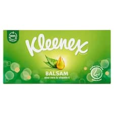 Kleenex Balsam papírové kapesníky 3-vrstvé 64 ks
