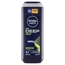 Nivea Men Deep Sport 3 v 1 Sprchový gel 500ml