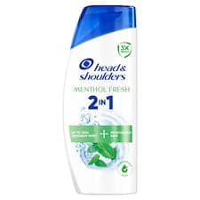 Head & Shoulders Menthol Fresh 2in1 Šampon proti Lupům 400 ml. Osvěžující Mentolová Vůně