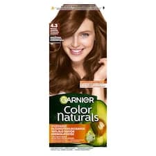 Garnier Color Naturals permanentní barva na vlasy 4 ,3 Přirozená zlatohnědá, 60 +40 +12 ml