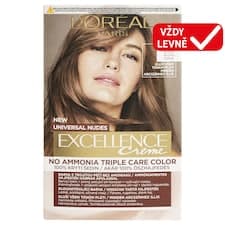 L'Oréal Paris Excellence Nudes 7 U Blond, 72 ml + 48 ml + 12 ml + 60 ml