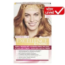 L'Oréal Paris Excellence 7 .43 Blond měděná zlatá, 72 ml + 48 ml + 12 ml + 60 ml
