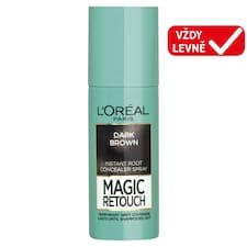 L'Oréal Paris Magic Retouch sprej na vlasy pro zakrytí odrostů tmavě hnědá, 75 ml