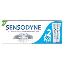 Sensodyne Extra Whitening zubní pasta s fluoridem 2 x 75ml