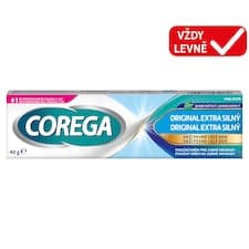 Corega Fixační krém Original extra silný pro pevnou fixaci zubní náhrady, 40g
