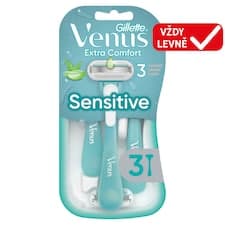 Gillette Venus Extra Comfort Sensitive Pohotová Holítka, Balení Po 3