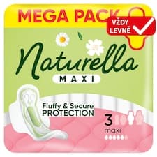 Naturella Maxi Vložky Maxi, velikost 3, S Křidélky, 16